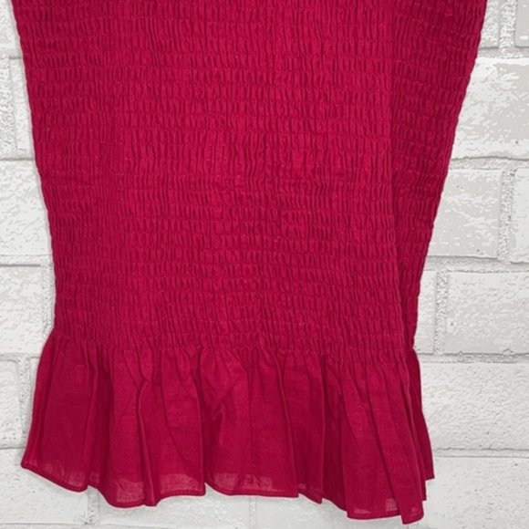 NWT Anthropologie Red Peplum Tank Top - Picture 9 of 13